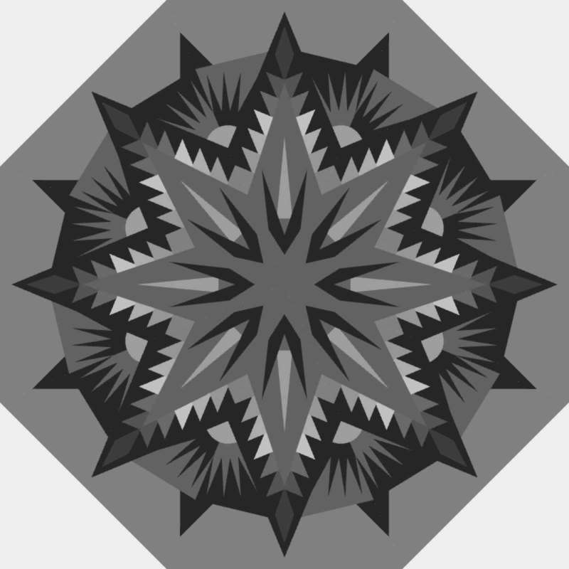Lakeshore Snowfall 62 Octagon Blank Template