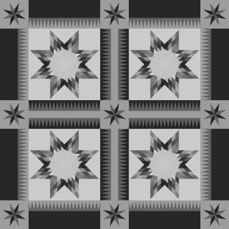 Southern Belles 64" x 64" Blank Template