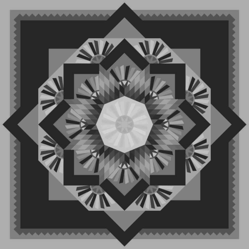 Red River Star 98" x 98" Blank Template
