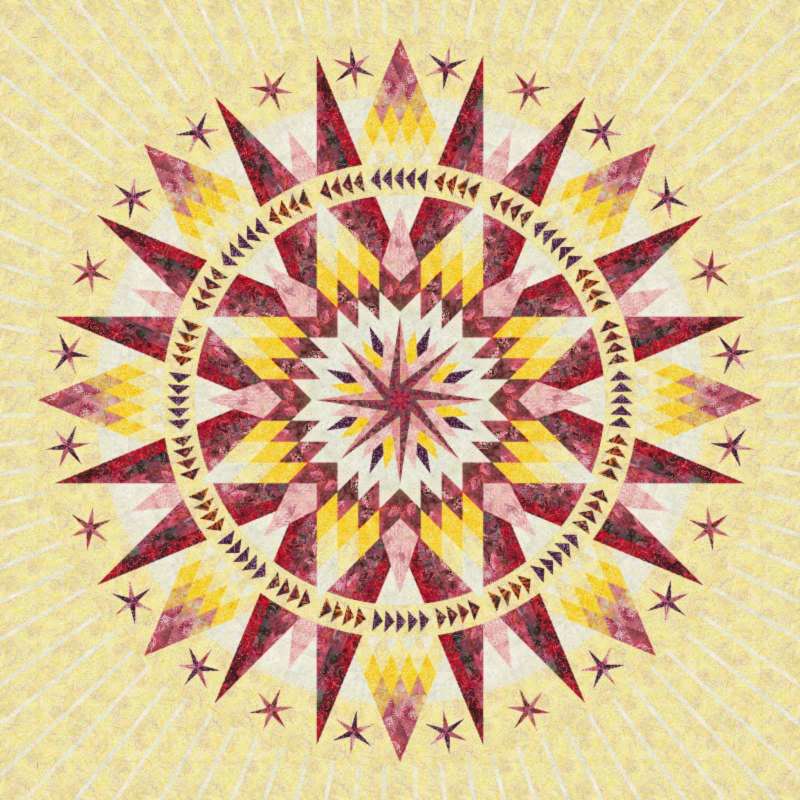 Caribbean Starfish in Passion Fruit by Judy and Judel Niemeyer and Timeless Treasures