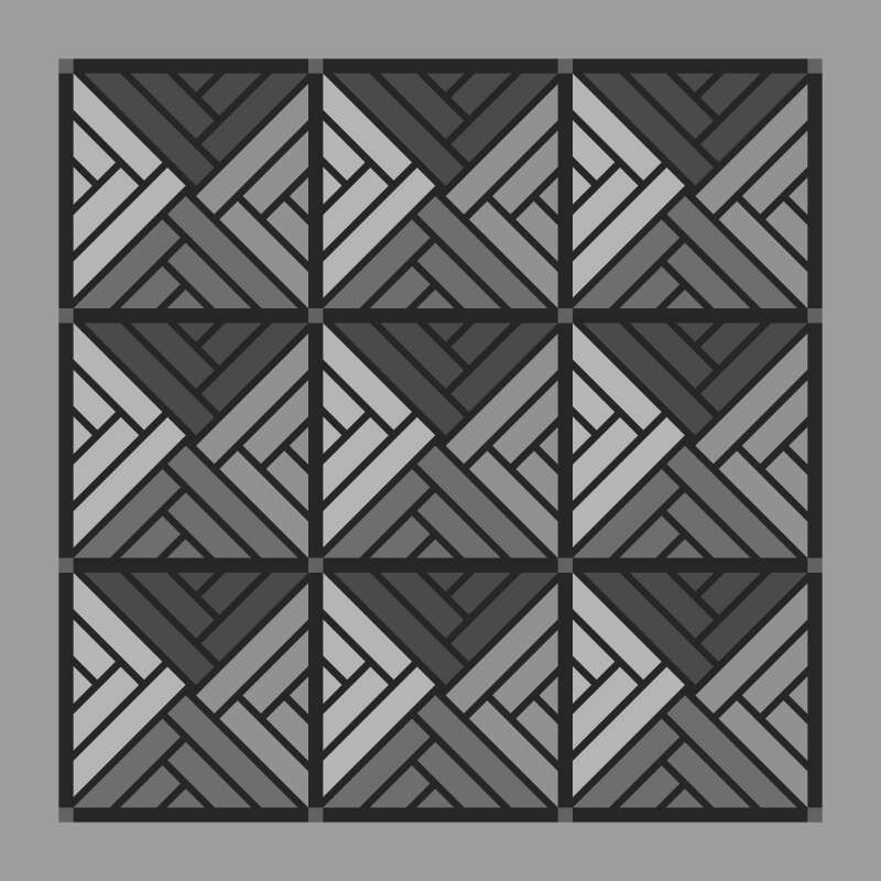 Fractured Paint Box 3 x 3 Blank Template