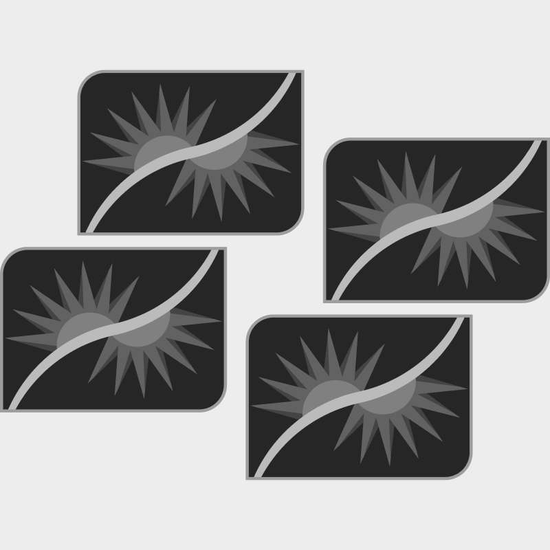 Broken Daisy Placemat Blank Template