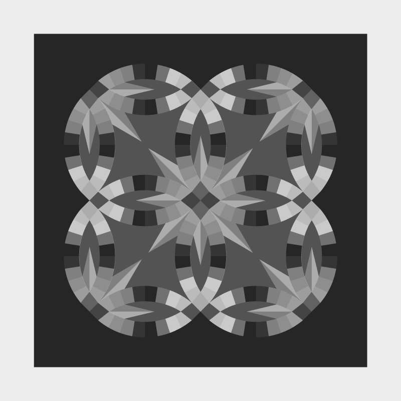 Wedding Star Table Topper with Square Border Blank Template