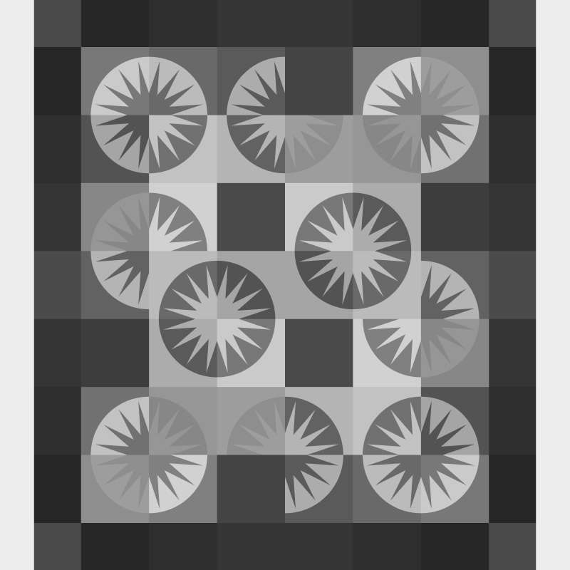 Desert Sky Mirrored Layout Blank Template