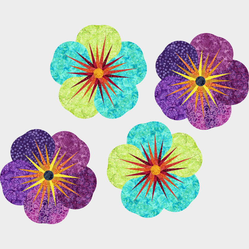 Impatiens in Java Batik Basics