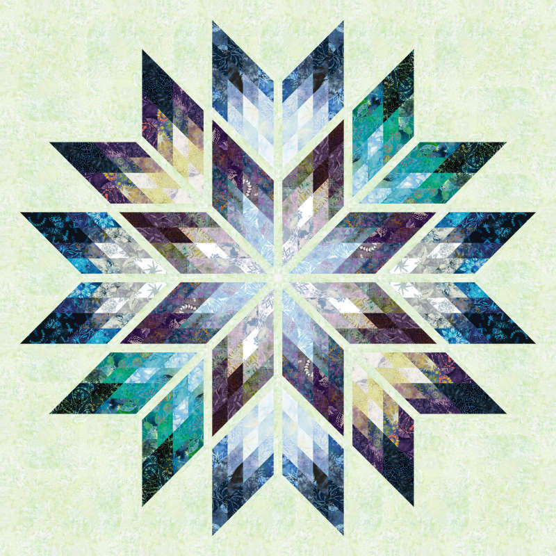 Prismatic Star in Gypsy Strip Sets