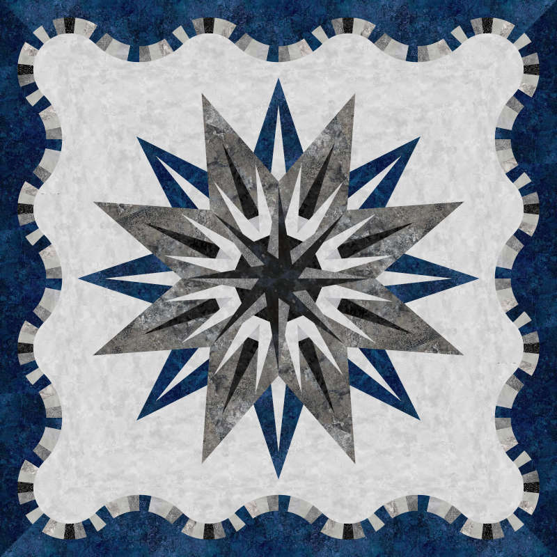 compass blue grey with Black center