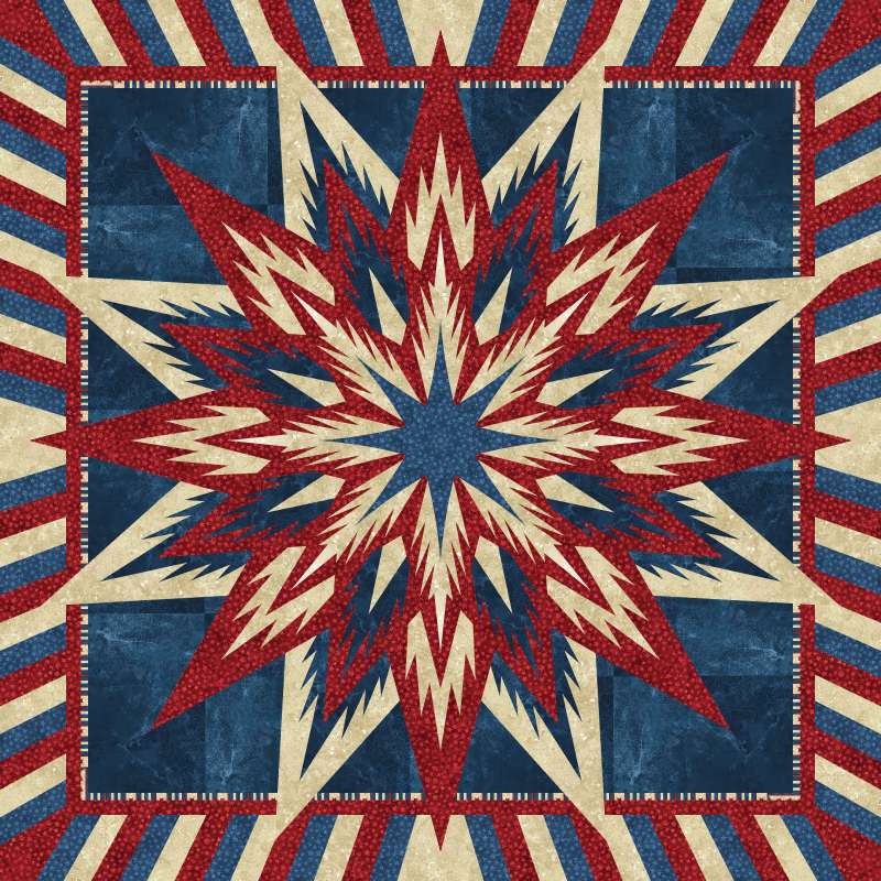 RWB Feathered Star