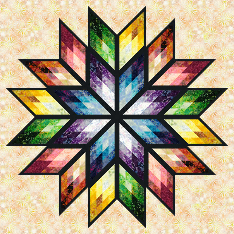Prismatic Star in the Prismatic Strip Set Timeless Treaures