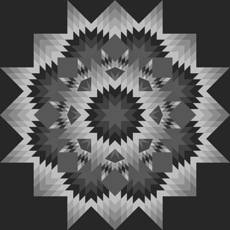 Starry Nights 68 in x 68 in Blank Template