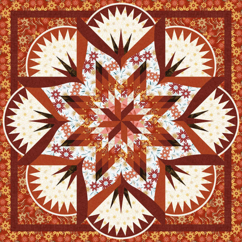 Sandstone Spires in Desert Rose by Timeless Treasures