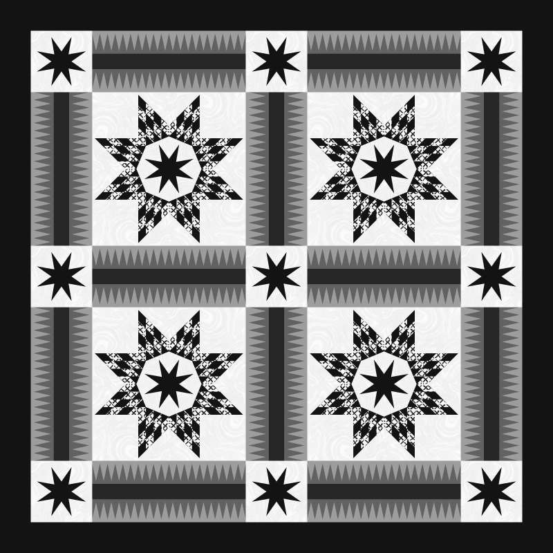 Black and white belle 1