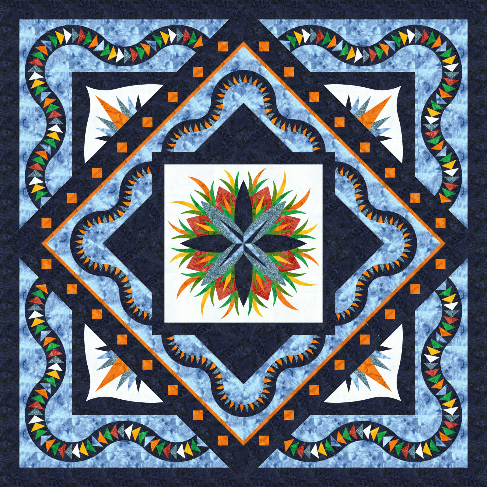 Irish Thistle sample Irish Thistle Queen Quiltster