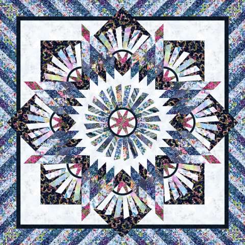 Dark pink tips tarnished windmill