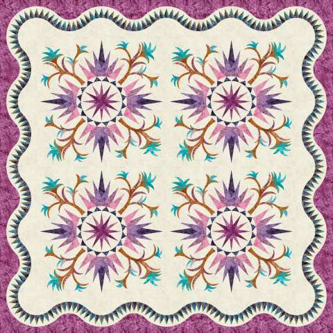 cactus rose quilt pattern