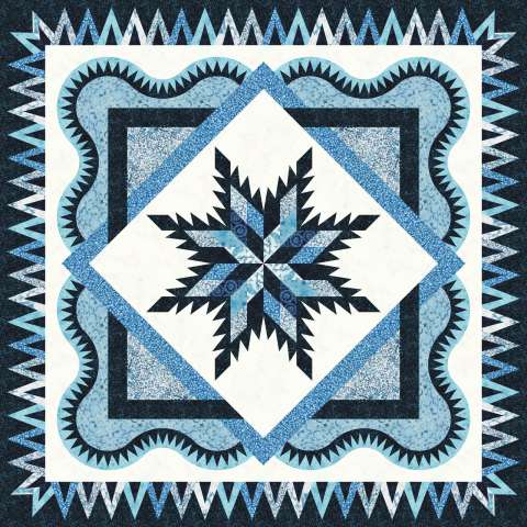 Island Batik Winter Forest - Wintergreen