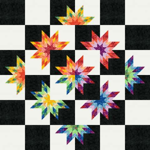 Goodnight Star Tonga Batiks