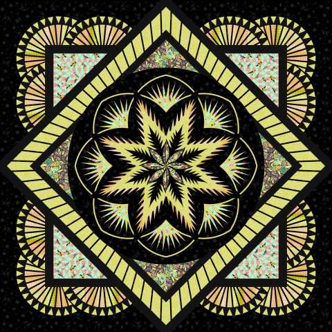 Honeycomb in Tula Pink Moon Garden