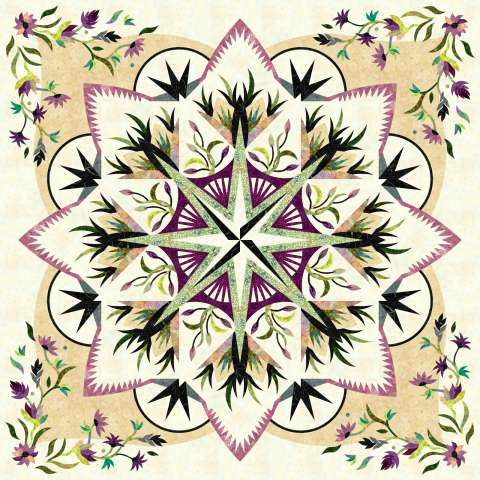 Valley Blossoms Tonga Batiks