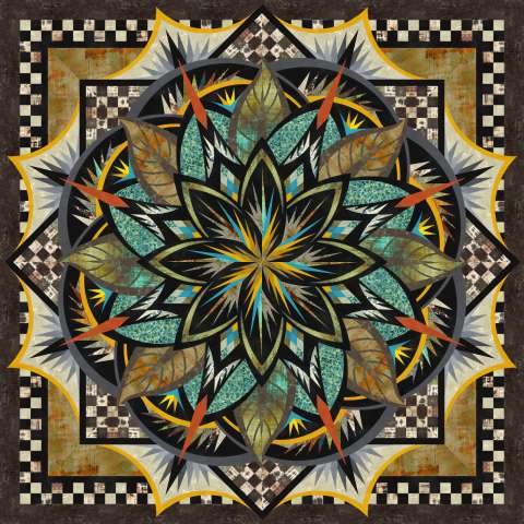 Jungle Magnolia with a bit of color