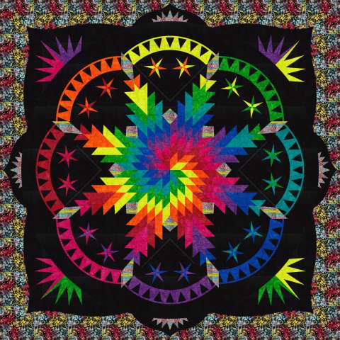 Hexie Hocus Pocus - Star Flower Vivid