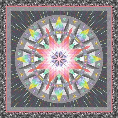 Caribbean Starfish w Tula Pink Colorworks by Jennifer Gardner