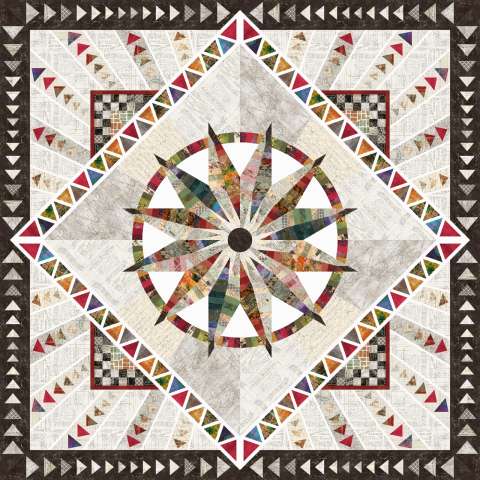 Sundial King Radiating Geese Border