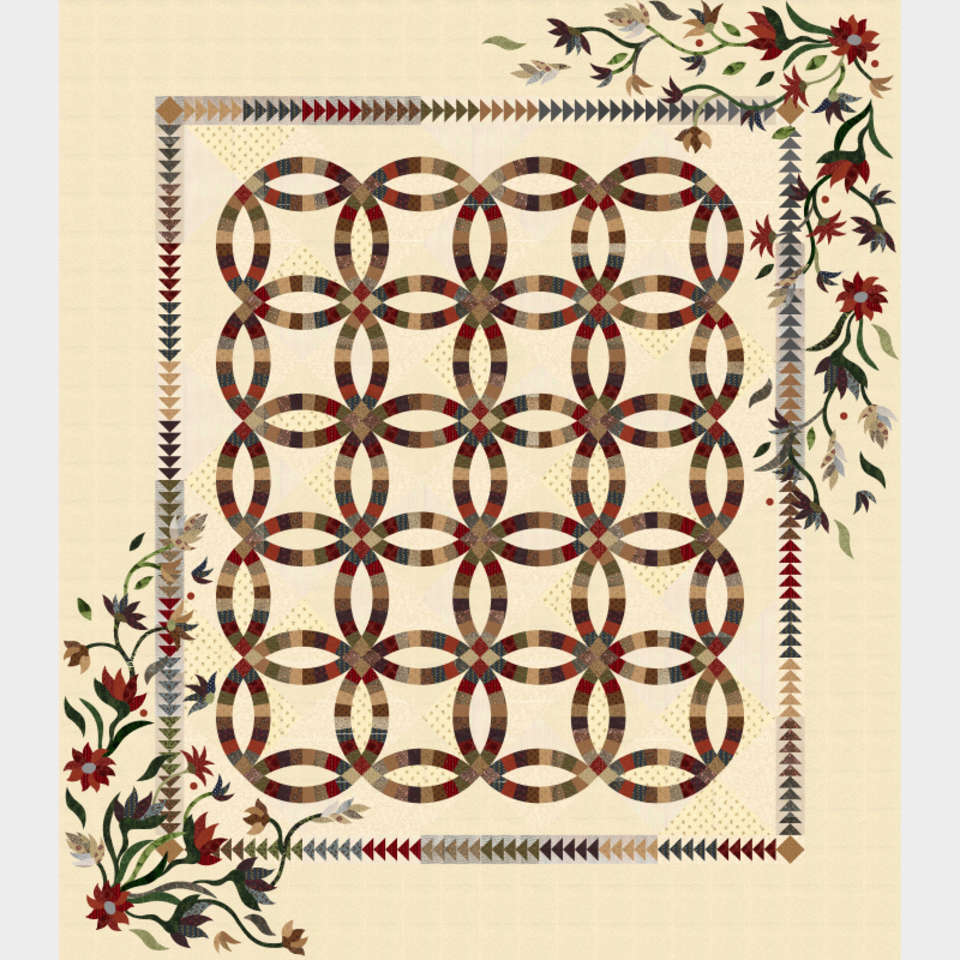 Flowers for My Wedding Ring Flowers For My Wedding Ring Quiltster