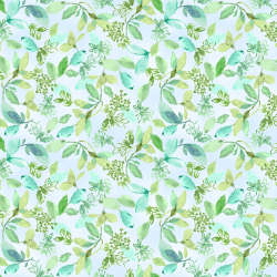 Timeless Treasures - Spring Song - FLEUR-CD8618 AQUA