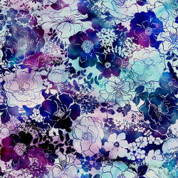 Hoffman California Fabrics - Springtime Romance - T4880-81-Violet