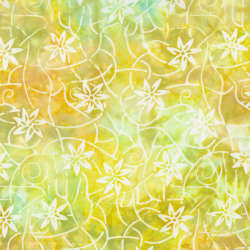 Timeless Treasures - Tonga Hydrangea - Tonga-B8162 Citrus