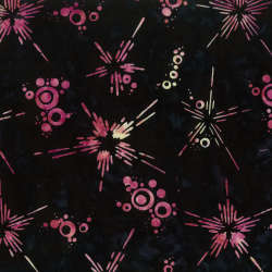 Timeless Treasures - Tonga Mini Collection Maple Leaf - Tonga-B8785 Ebony