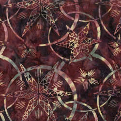 Timeless Treasures - Tonga Mini Collection Maple Leaf - Tonga-B8788 Umber