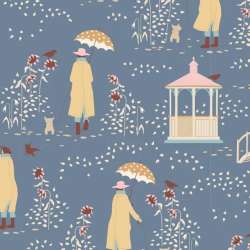 Tilda Fabrics - Windy Days - 100345-Windy Walk Blue