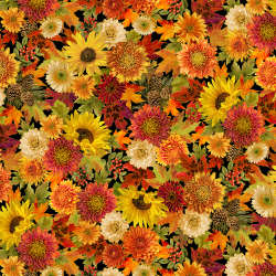 Timeless Treasures - Thankful - Harvest-CM1286 Black