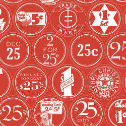 Riley Blake Designs - White as Snow - C13557-RED