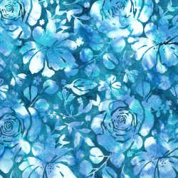 Hoffman California Fabrics - Seascape - V2533-320-Manatee