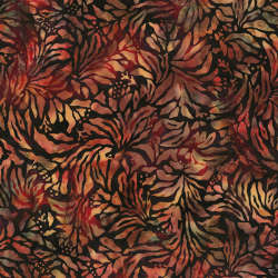 Hoffman California Fabrics - Garnet Glow - V2557-347-Lava
