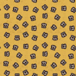 Riley Blake Designs - Route 66 - C15013-GOLD