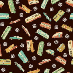 Riley Blake Designs - Route 66 - C15010-BLACK