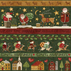 Riley Blake Designs - Up on the Housetop - C14736-GREEN