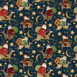 Riley Blake Designs - Up on the Housetop - C14732-MIDNIGHT