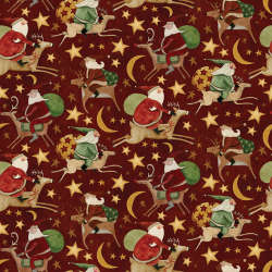 Riley Blake Designs - Up on the Housetop - C14732-CRANBERRY