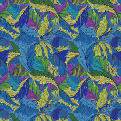 Free Spirit - Kaffe x Morris & Co. Cotton - PWKW006.COBALT