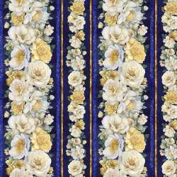 Riley Blake Designs - 100 Aker Woods - FLEUR-CD4353-NIGHT