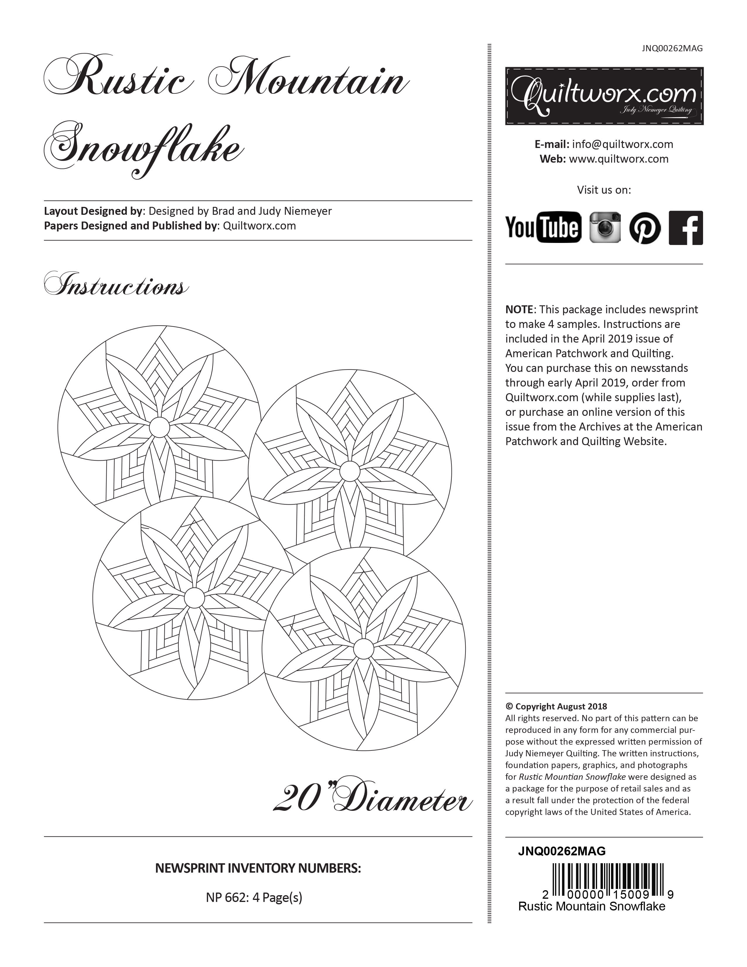 Rustic Mountain Snowflake