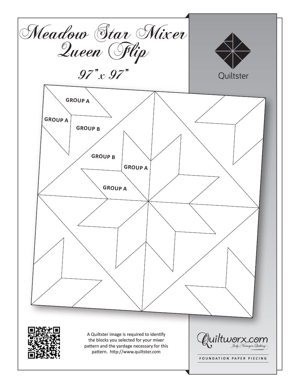 Meadow Star Queen Flip Mixer Pattern