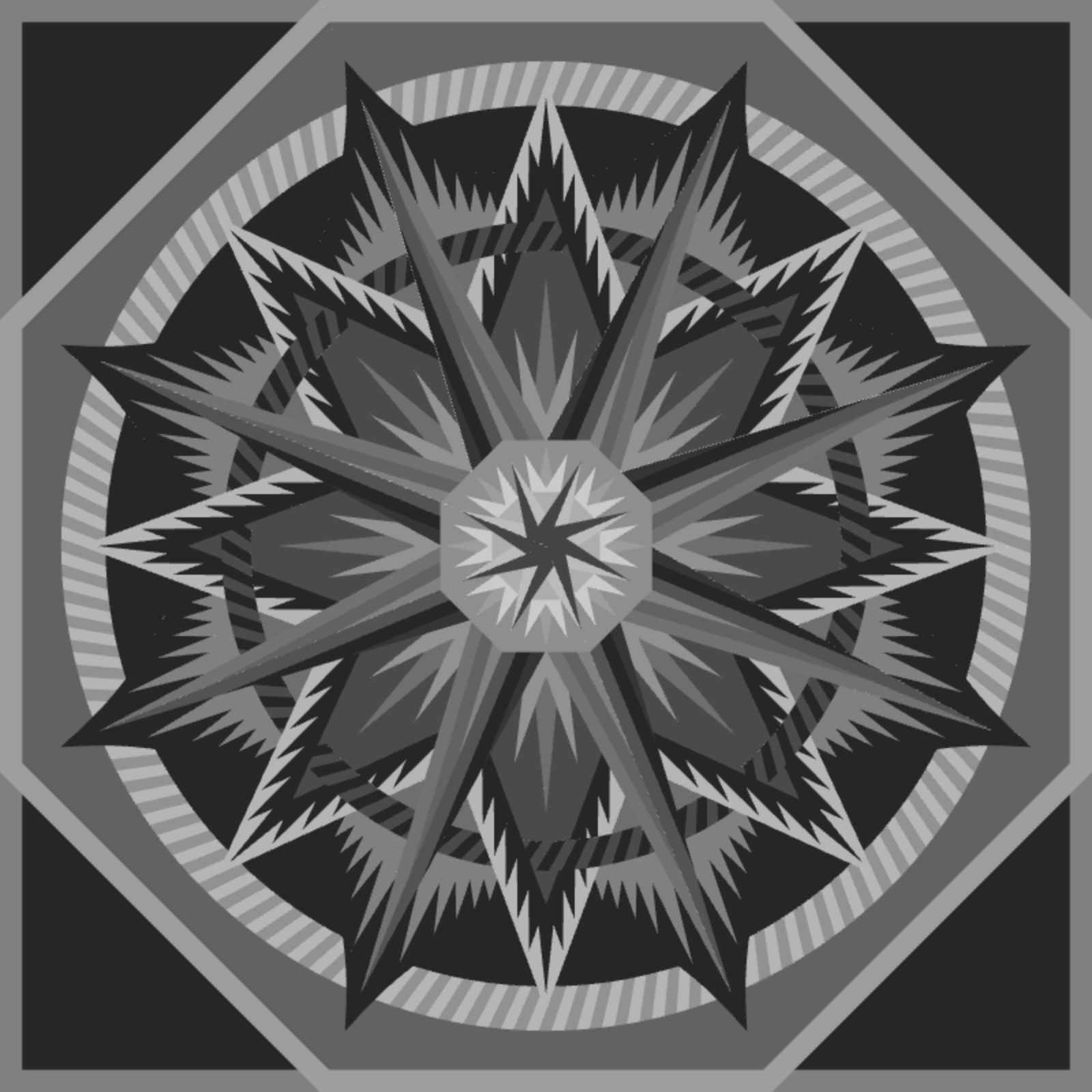 Mariner's Compass Wall Quilt - 69