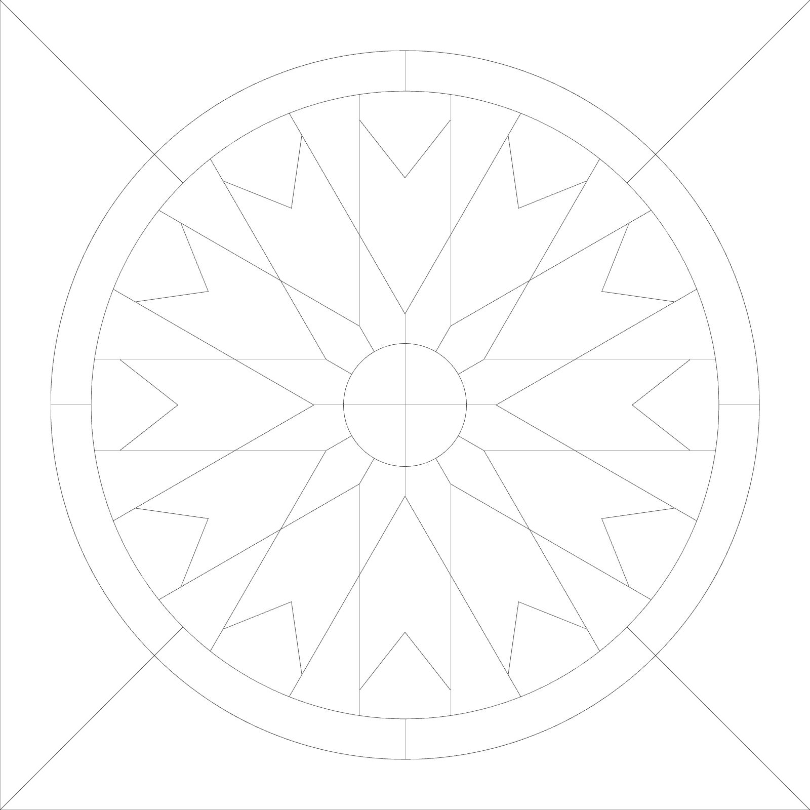 Willow Star Mixer 80 x 80 Blank Template