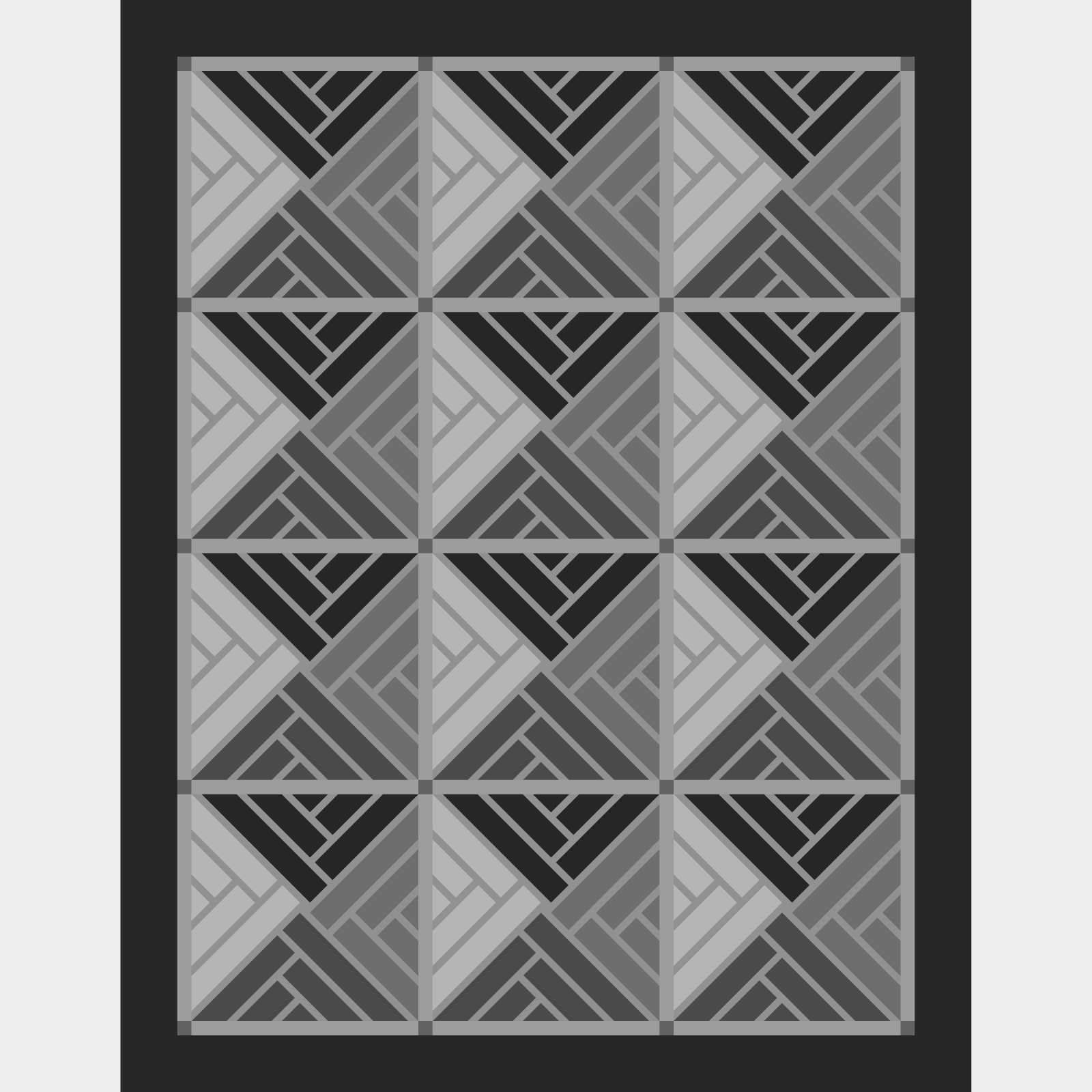 Fractured Paint Box Blank Layout